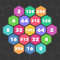 2048 Hexagon Tiles & Number Puzzle & Hexagon Block