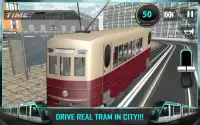 المدينة الترام سائق محاكي 3D Screen Shot 4