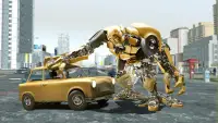 Red Robot Rangers Car Transform Shooting game 2020 Screen Shot 2