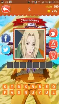 Naruto Quiz Screen Shot 2