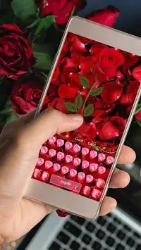 Rose Blütenblatt-Tastatur Screen Shot 2