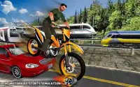 tricky fiets race gratis: top motorfiets stunt Screen Shot 1