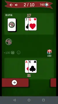 BlackJack: jeu de cartes Screen Shot 5
