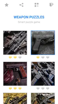 Rompecabezas de armas: mosaico con pistolas Screen Shot 0