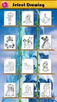 Learn to color Princesses Screen Shot 2
