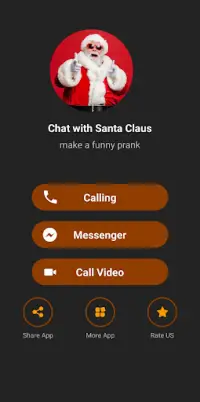 Fake Video Call From Santa Screen Shot 0