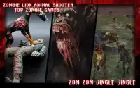 Zombie Lion Animal Shooter: Top Zombie Games Screen Shot 4