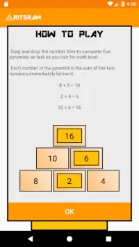 Aritgram - Pyramid Sums Cross Math Puzzle Screen Shot 0