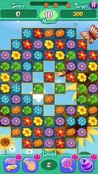 Blossom Crush - Best Flower Crush Mania Game Screen Shot 2