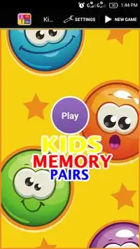 Kids Memory Pairs Screen Shot 0