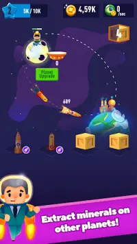 Space Exploration and Merge: Planet Drill Miner Screen Shot 0