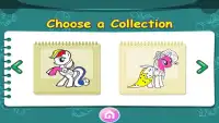 juego de caballo pony para colorear Screen Shot 2