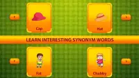 Learn Synonym Words for kids - Similar words Screen Shot 9