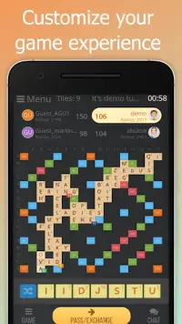 Rackword - Online word game Screen Shot 4
