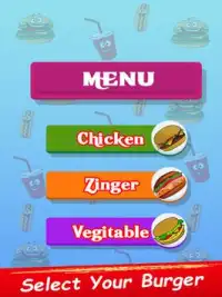 Kids Street Food Burger Cooking Game Screen Shot 6