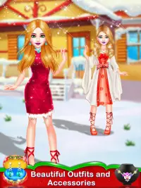 Christmas salon Girl Game - Christmas Makeover Screen Shot 2