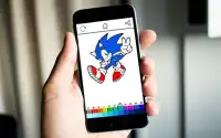 Coloring Sonic Kids Screen Shot 4