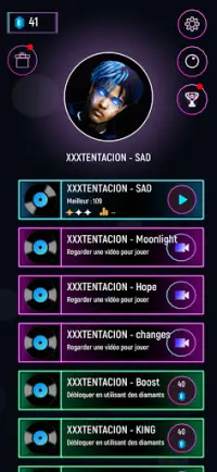 XXXTENTACION Tiles Hopper - Neon EDM Rush Kpop Screen Shot 1