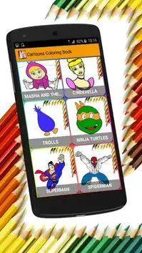 Cartoons Coloring Pages Screen Shot 3