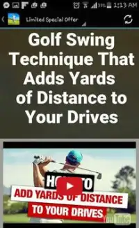 Golf Swing Technique Screen Shot 1