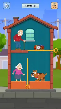 Rescue Granny- Home Pull Pin Puzzle Screen Shot 2