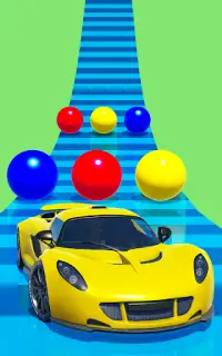 色の車ロードレース3D Screen Shot 1