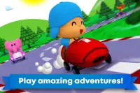 Pocoyo Racing: Kids Car Race - Fast 3D Adventure Screen Shot 2
