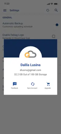 G Cloud Backup Screen Shot 5