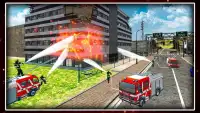 City Firefighter Rescue Fire Truck Simulator Screen Shot 3