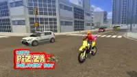 Moto Pizza delivery boy : Bike Driving Simulator Screen Shot 1