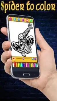 Learn to color Spider Man Screen Shot 6