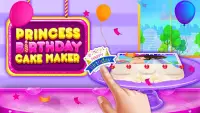 Princess Birthday Party Cake Maker - Cooking Game Screen Shot 0