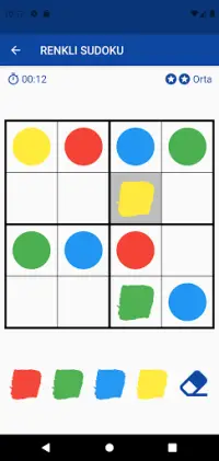 Renkli Sudoku Screen Shot 1