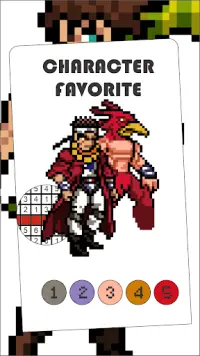 Jojo Anime Coloring Pixel Art Screen Shot 1