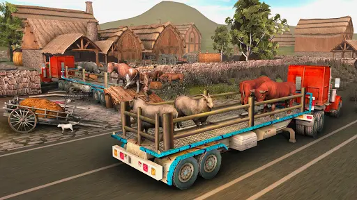 Farm Animal Truck Transport Driving Simulator Game Playyah Com Free Games To Play