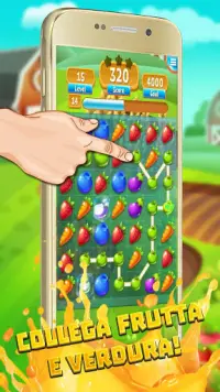Fruit link smash mania: gioco match 3 gratis Screen Shot 0