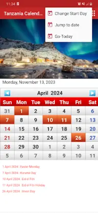 Tanzania Calendar 2024 Screen Shot 2