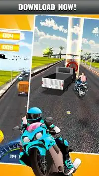 Highway Moto Bike 3D Rider Screen Shot 4