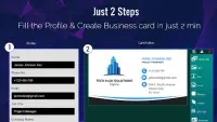 Business Card Maker, Visiting Screen Shot 1