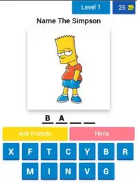 Guess The Simpsons Quiz Screen Shot 12