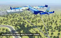 Terbang sky train simulator 2018 kereta futuristik Screen Shot 13