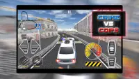 Kriminelle vs Polizei - Autorennen mit Schießen 3D Screen Shot 0