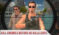 قناص الشرطة اطلاق النار العصابات الحقيقية 2017 Screen Shot 1