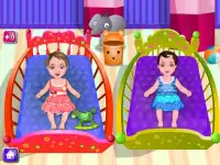 जुड़वां बच्चे खेलों की देखभाल Screen Shot 5
