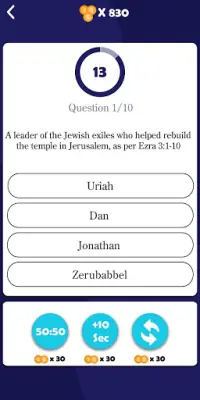BibleLight: Best Online Bible Trivia Quiz Game App Screen Shot 2