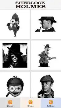 Sherlock Holmes Color by Number - Pixel Art Game Screen Shot 0