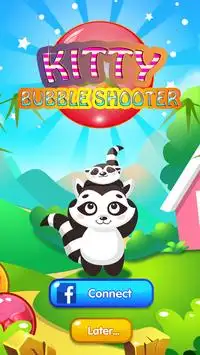 Kitty Bubble Shooter for Kids Screen Shot 1