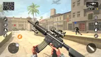 銃で戦うゲーム: シューティングゲーム オフライン Screen Shot 0