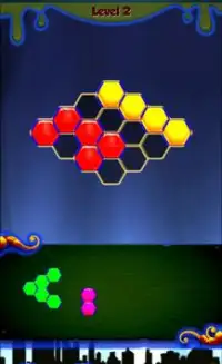 Neon Hexagon Block Puzzle Screen Shot 1