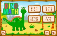 Dino math - free coloring game for kids Screen Shot 0